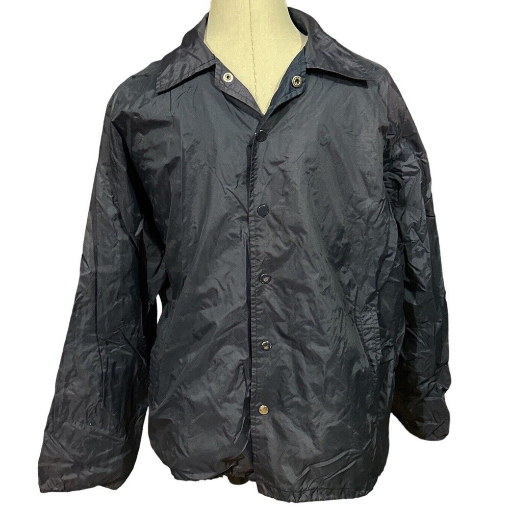 Windbreaker Brand Jacket Vintage 90's Blue‎ Nylon Adult Size Large